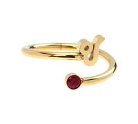 PartyKindom Bague Zodiaque Lionceau Ajustable en Zircon Scintillant pour Femme, Bijou Ouvert, Présent Anniversaire, Taille Unique pour Usage Quotidien