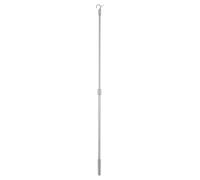 PartyKindom Baguette de Stores Argenté en Alliage D'aluminium Télescopique | Remplacement pour Stores et Rideaux, Légère mais Robuste, Charge Maximale 8kg, Simple D'emploi