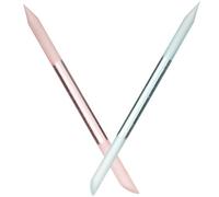 PartyKindom Bande de Ponçage pour Ongles en Verre 2pcs Cylindre Portable pour Manucure Professionnelle et Salon Outil de Coupe et Polissage des Ongles