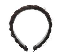 PartyKindom Bandeau Cheveux Tressé Naturel avec Dents et Filles Headdress Confortable Fibre Haute Température Accessoire Élégant pour Usage Quotidien et Fêtes