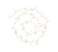 PartyKindom Bandeau Pour Cheveux Perlé 1 Mètre Fait Main Fleur Coquillage Doré Femme Mariage Fête Soirée Bal