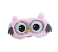 PartyKindom Bandeau Thème Du Hibou Masque Yeux Garçon Et Filles Ailes En Peluche Léger Et Confortable Bandeau Élastique Ajustable Pour Dormir Méditer Voyager Cache-œil Adorable Pour Sieste Relax