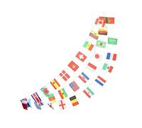 PartyKindom Bannière de Drapeaux Nationaux Guirlande de Drapeaux pour Décoration Murale Pays Totale pour et Événements