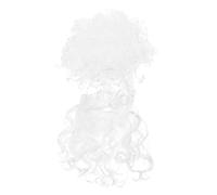 PartyKindom Barbe Du Père Noël Et Perruque Ensemble Cosplay De Noël Facile à Porter Pour Théâtre Et Décorations