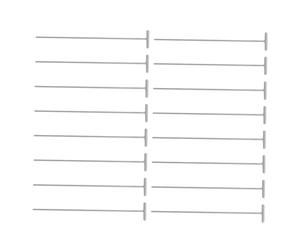 PartyKindom Barres en T Porte de Cage à Pigeons Voyageurs pour Élevage Colombophile, 16 Pièces en Fer Robuste, Mécanisme à Aiguille Unique, Accès Unidirectionnel pour Entraînement