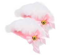 PartyKindom Barrette Cheveux Oreilles de Chat avec Cloche Accessoire Cosplay Adorable Imitation de Lapin pour Fêtes et Événements