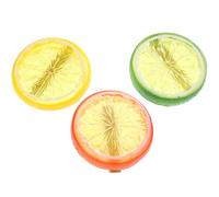 PartyKindom Barrettes pour Filles en Plastique Forme Tranches de Citron 3pcs Légères et Portables Accessoires Cheveux Créatifs pour Shopping et Vie Quotidienne