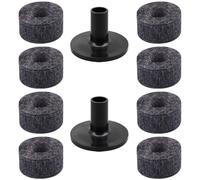 PartyKindom Batterie en Feutre Manchons de Noir Kit de Remplacement 10 Pièces 8 2.5Cm Accessoires de Batterie