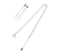 PartyKindom Bijoux Femme Collier Boucles Oreilles Forme Allumette Parure Créative Ludique Pour Événements Décontractés Et Formels