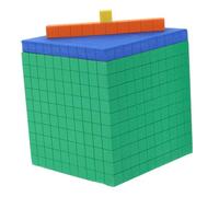 PartyKindom Bloc Mathématique Éducatif Mousse Base Dix à Quatre Jeu Apprentissage Précoce Sécurisé pour Garçon Fille Cubes de Comptage Pédagogiques Support Activités Éducatives et
