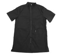 PartyKindom Blouse de Toilettage Imperméable Nylon pour Professionnel du Pet Grooming Uniforme Confortable pour Salon et Protection Poils pour Chien et Chat Noire