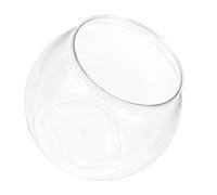 PartyKindom Bocal à Poissons en Plastique Rond Incassable pour Décoration de Bureau et Salon, Adapté aux Petits Poissons et Petites Tortues, Design Transparent et Stable