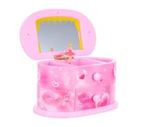 PartyKindom Boîte À Musique De Ballet pour Fille, Boîte À Mélodie pour Enfants, Boîte À Bijoux Polyvalente avec Miroir