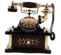 PartyKindom Boîte à Musique Téléphone Vintage Rétro Abs Décoration de Bureau et Étagère Ornement Classique pour Salon Entrée et Cabinet Cadeau