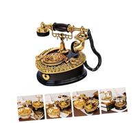 PartyKindom Boîte à Musique Vintage Téléphone Fixe Rotatif avec Rangement Bijoux Décoration de Bureau Cadeau Mélodieux et Pratique pour Adultes