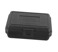 PartyKindom Boîte à Outils Petite Rigide Noire Caisse de Rangement Étanche pour Accessoires Mécaniques et Instruments de Mesure Mallette Portable Pratique pour Atelier et Extérieur