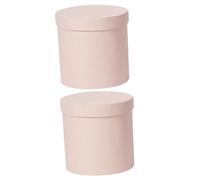PartyKindom Boîte De 2 Pièces boîte à bouquets pour floral marié Luxe espèces faux coffrets boîtes à fleurs anniversaire de mariage Décoration de mariage fleur ronde papier carton rose