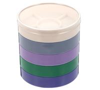 PartyKindom Boîte de Rangement Horlogère 5 Couches en Plastique Compartiments Individuels pour Pièces et Accessoires de Montre, Grosse Capacité pour Organiser Petits Objets