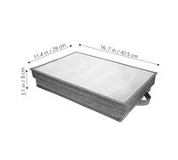 PartyKindom Boîte de Rangement pour Couverts Pliable et Détachable avec Compartiments Organisateur Compact pour Fourchettes Couteaux et Cuillères Accessoire Maison Pratique et Élégant