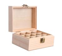 PartyKindom Boîte de Rangement pour Huiles Essentielles en Plastique Léger 12 Compartiments, Étui de Transport pour Voyage et Protection des Flacons