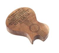 PartyKindom Boîte De Rangement pour Médiators De Guitare Étui De Bois pour Accessoires Boîte à Médiators Portable