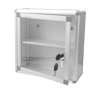 PartyKindom Boîte Médicale Murale Verrouillable Alliage Aluminium Trousse Multi-Niveaux pour Usage Domestique avec Poignée Facile à Transporter Rangement Sécurisé pour Fournitures