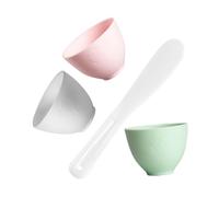 PartyKindom Bol à Mélanger pour Masque Facial Silicone avec Kit DIY pour Soins Visage Flexible Robuste et Facile à Nettoyer pour Masques Boue et Modelage