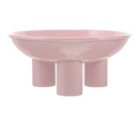 PartyKindom Bol Chat Surélevée Plastique Rose Gamelle pour Eau et Nourriture du Chat à Large Ouverture à Trois Pieds pour Chatons et Chiens d’Intérieur