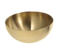 PartyKindom Bol Inox Multifonction Acier Inoxydable Bol à Riz Soupe et Salade et Pratique pour Usage Finition Mate Dorée sans Bavure Usage Maison
