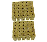 PartyKindom Bouchons Grow Cubes pour Culture Hors Sol, Démarrage Jardinage Balcon Et Potager, Lot de 50 Blocs Nutritifs 25x25x40mm, Perméabilité Et Absorption d'eau Idéales
