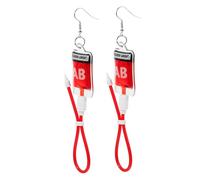 PartyKindom Boucles D’oreilles Pendantes Réalistes Sangles de Poche Style Créatif Matériaux Légers sans Allergènes pour Femmes et Filles Soirée Fête Halloween Modèle Mini Suspendu Ab