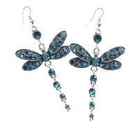 PartyKindom Boucles Oreilles Dragonfly pour Femmes Bijoux Fantaisie pour Toutes Occasions Légères et Confortables