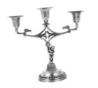 PartyKindom Bougeoir De Décoration Rétro pour La Maison Étain Vintage Lanterne À Suspendre Bougeoir Décoratif Bougies LED Scintillantes Dorées Pièces Maîtresses Antiques Pot