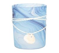 PartyKindom Bougeoir Verre à Motif Style Méditerranéen Support Décoratif pour Bougies Chauffe Plat Centre de Table Élégant pour Décoration Maison et Salon