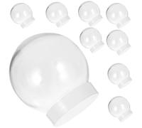 PartyKindom Boule À Neige en Plastique Transparent 10 Pièces Globe d'eau pour La Fabrication Artisanale De Noël Bricolage