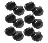 PartyKindom Bouton de Cuisinière à Gaz Rond Plastique 8 Mm Poignée Ergonomique Bouton Marche/arrêt 50 Pièces Accessoire de Remplacement pour Piano de Cuisson Gaz