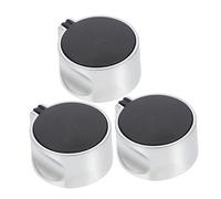 PartyKindom Boutons De Commande Pour Cuisinière à Gaz En Alliage Métallique Remplacement Fiable Bouton De Commande 8mm Usage Domestique Lot De 3 Pièces