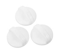 PartyKindom Boutons Rotatifs en Plastique Blanc de Commande Lot de 3 Accessoires de Remplacement Facile à Saisir pour Machine à Laver et Sèche-linge pour Maison et Bureau