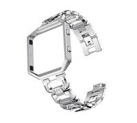 PartyKindom Bracelet De Montre Bracelet Connecté Forme De d Avec Cadre Et Strass Compatible Avec Fitbit Blaze