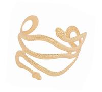 PartyKindom Bracelet En Métal Style Punk Serpentin, Brassard Pour Femme, Bijou De Bras Exagéré En Métal Doré, Accessoire Mode, Pour Soirées Et Festivals