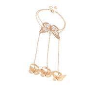 PartyKindom Bracelet Main Doré Créatif Design Élégant pour Femme de Poignet Accessoire Mode Unique pour Occasions