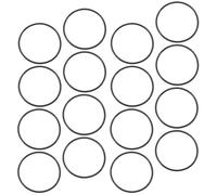 PartyKindom Bracelet silicone élastique, lot de 50 pièces, noir, surface lisse et souple, accessoires DIY pour création personnelle, bracelets décoratifs pour femmes et hommes