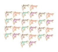 PartyKindom Breloques Dauphin en Alliage pour Bracelet 40 Pièces Multicolores Diy, Accessoires Bijoux Créatifs pour Artisans, Présents Personnalisés pour Bijoux Faits Main, Loisirs Créatifs