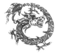 PartyKindom Broche Épinglette Décorative Dragon Chinois Vintage en Alliage Style Rétro pour Homme, pour Costume et Chapeau Mariage, Anniversaire