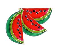PartyKindom Broche Pastèque Créative En Métal Lot De 3 Épingle à Vêtement Décorative Pour Femmes Pour Fêtes Et Célébrations Design Et Coloré