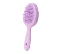 PartyKindom Brosse Exfoliante Pour Le Cuir Chevelu : Brosse De Massage En Silicone Pour Cheveux Secs Et Mouillés - manche Long Double Face, Dents Larges Et Fines - peigne De Nettoyage En