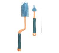 PartyKindom Brosse Pour Biberon Silicone Et Goupillon De Paille Multifonction Portable Pour Nettoyage