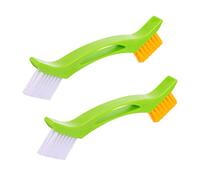 PartyKindom Brosses de Nettoyage Couleur Aléatoire pour Joints en Plastique Lot de 2 Poignée Ergonomique Accessoire de Nettoyage pour Coins et Rails de Porte de Bain
