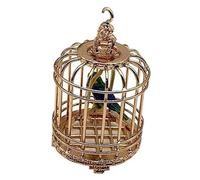 PartyKindom Cage à Oiseaux Miniature Cage à Oiseaux Oiseau Maisons Décorations Petit Maison Décoration Volière Tout Petit Décor D'oiseau Décoration Décorations Décor Accessoire Métal Or Rose