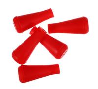 PartyKindom Caoutchouc Pointe de Flèche de Sécurité 6mm 5 Pièces pour Arc | Compatible Flèches en Fibre de Verre et Bambou, Rouge, pour Cible Souche et Petit Gibier